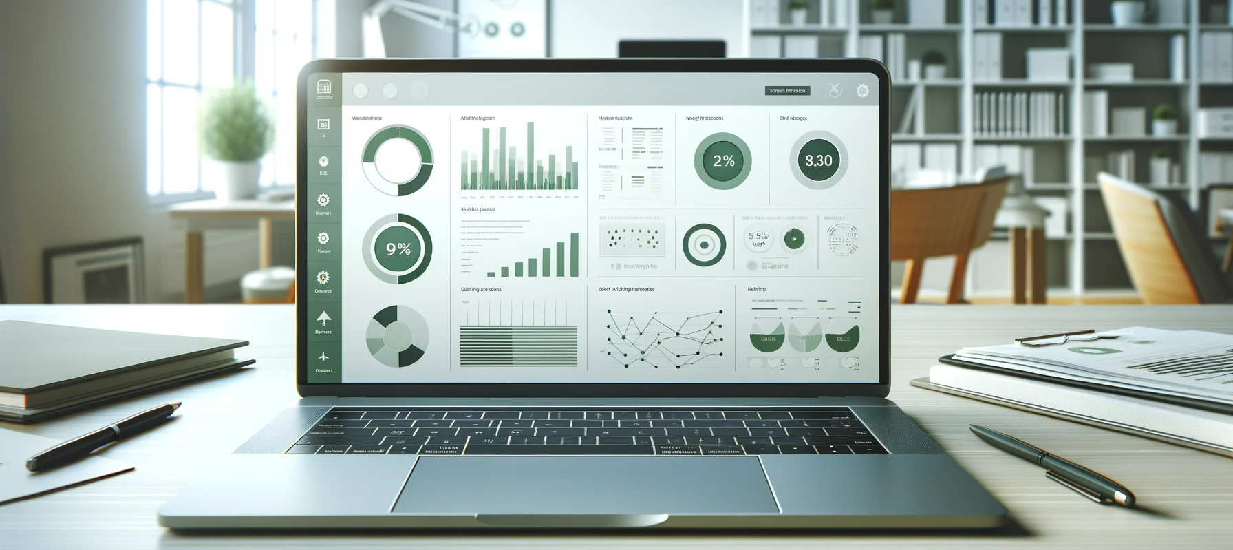 Marketing Analytics Dashboard on Laptop v2